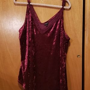 Torrid crushed velvet tank size 22-24